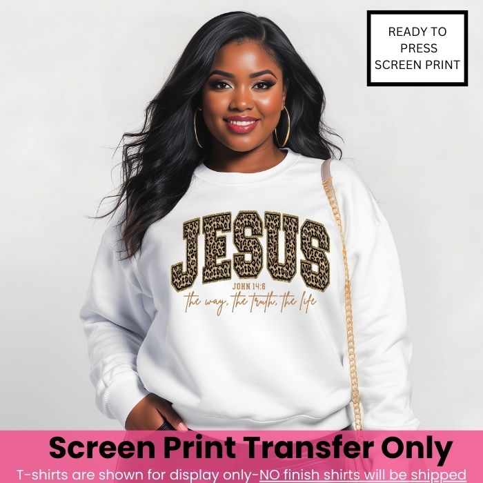 Jesus The Way The Truth The Life Leopard-Thin Clear Film