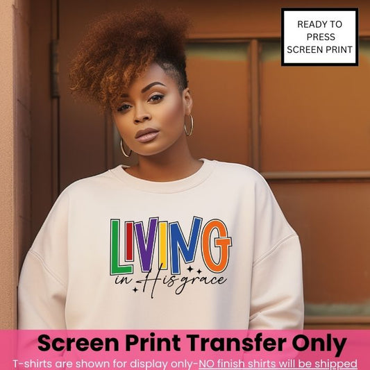 Living By His Grace-Thin Clear Film