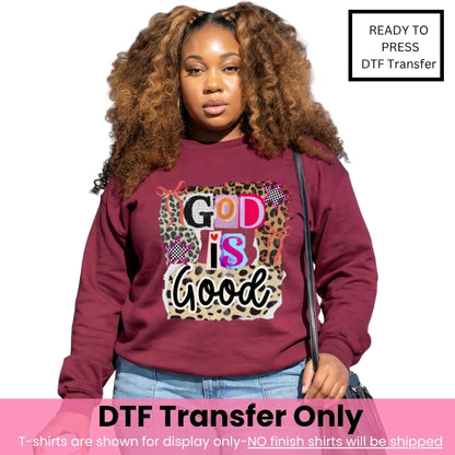 God is Good Collage DTF Transfer-COLD Peel