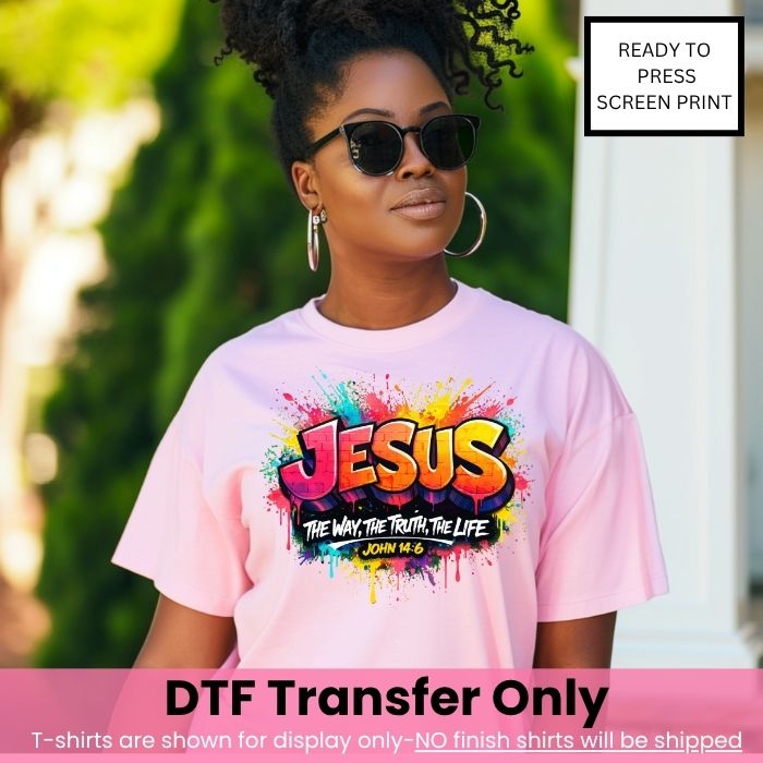 Graffiti The Way The Truth The Life-DTF Transfer-COLD Peel