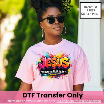 Graffiti The Way The Truth The Life-DTF Transfer-COLD Peel