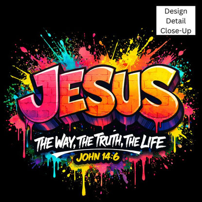 Graffiti The Way The Truth The Life-DTF Transfer-COLD Peel