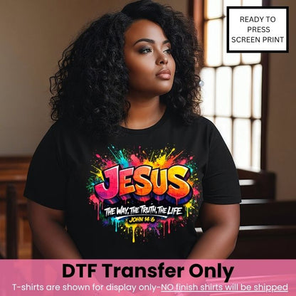 Graffiti The Way The Truth The Life-DTF Transfer-COLD Peel