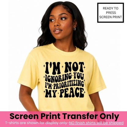 Extra Heavy On Protecting My Peace 25 Screen Print Transfer Bundle