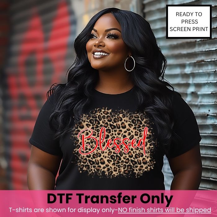 Blessed Leopard-DTF Transfer-COLD Peel