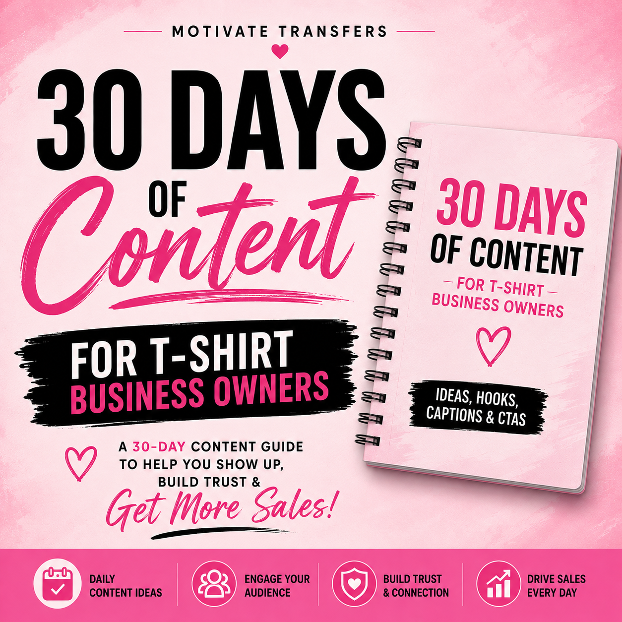30 Days of Content That Sells | T-Shirt Business Edition|Digital Download