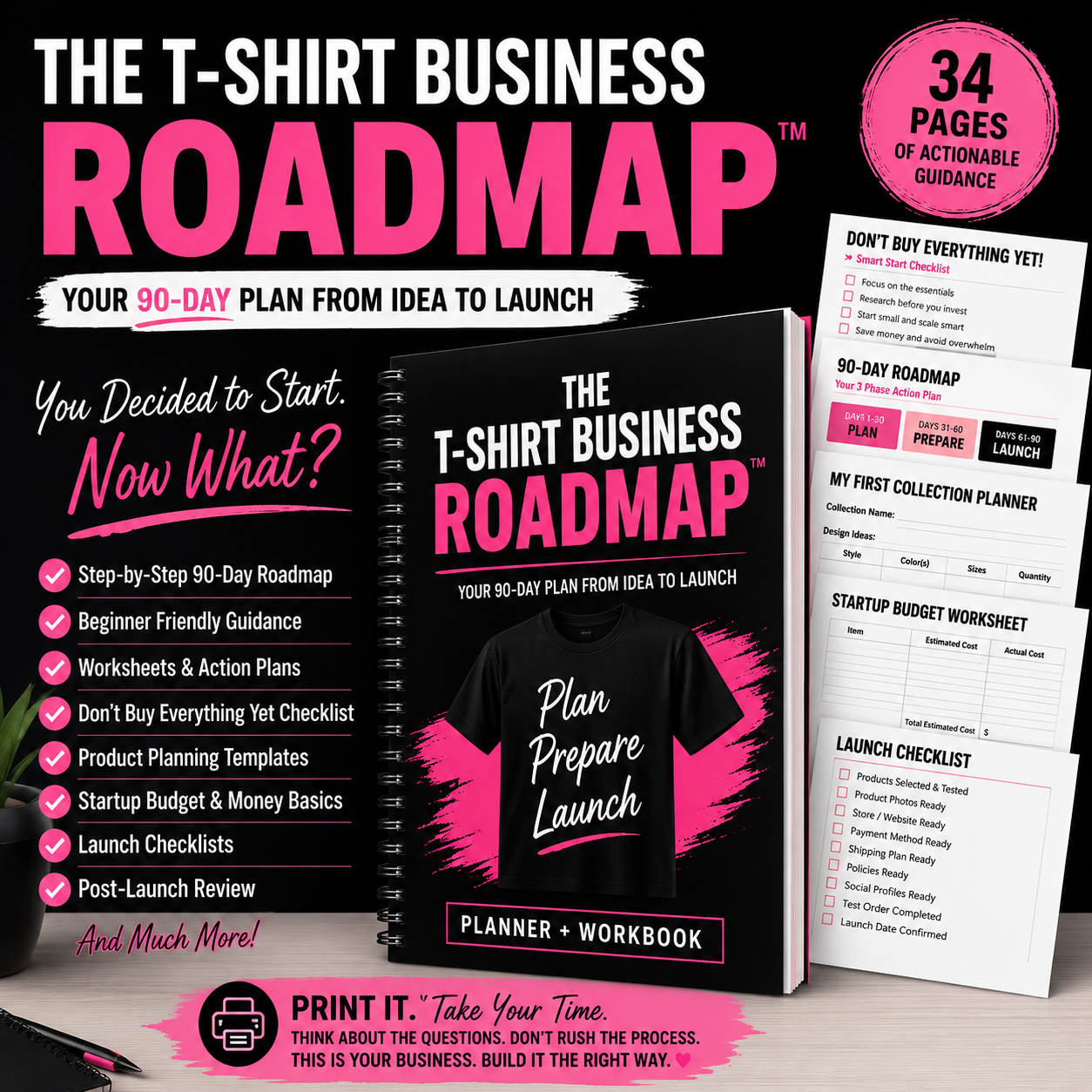 The T-Shirt Business Launch Roadmap™|Digital Download