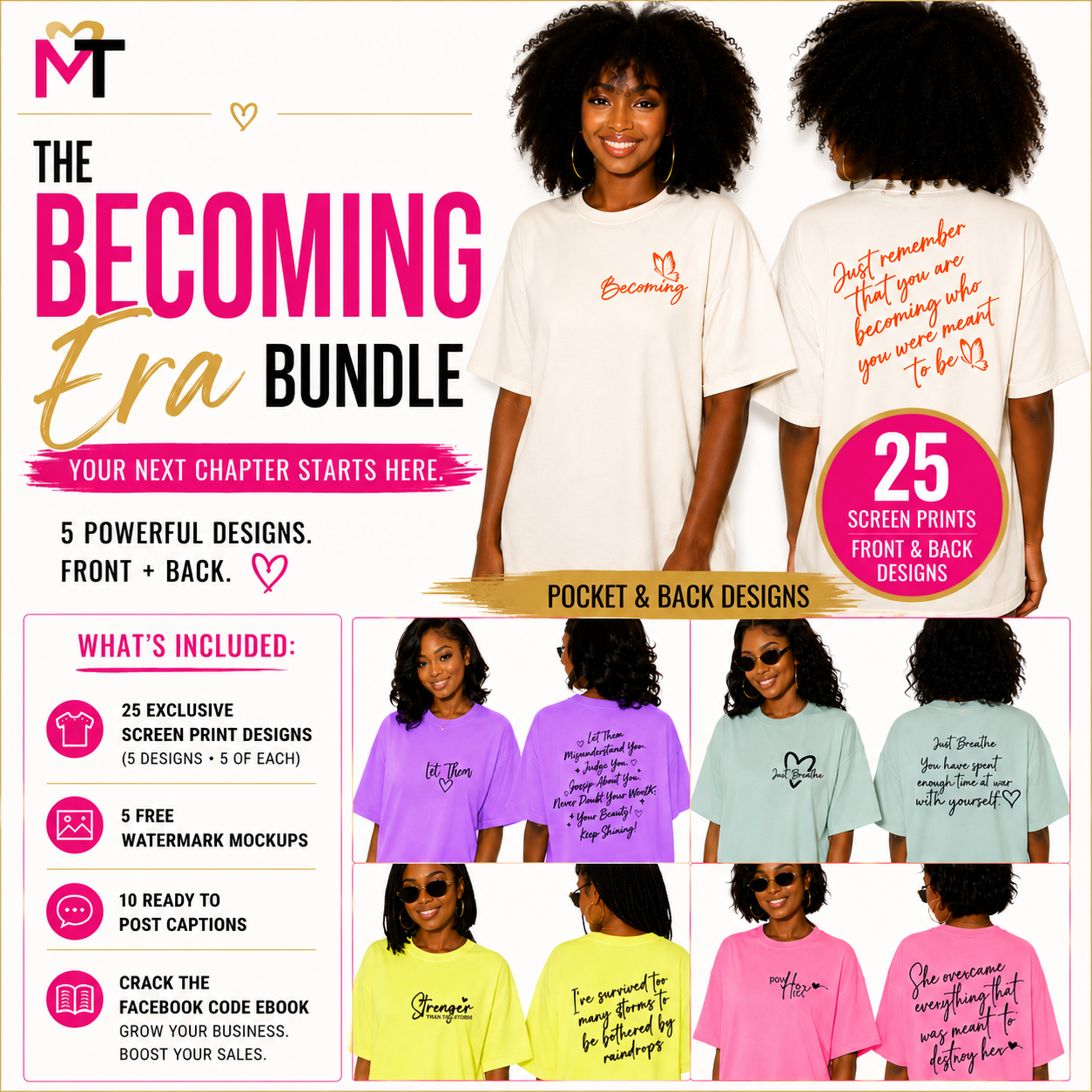 The Becoming Era 25 Screen Print Transfer Bundle