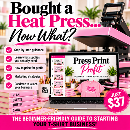 Press Print Profit™ | Beginner T-Shirt Business Guide