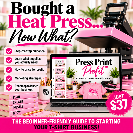 Press Print Profit™ | Beginner T-Shirt Business Guide